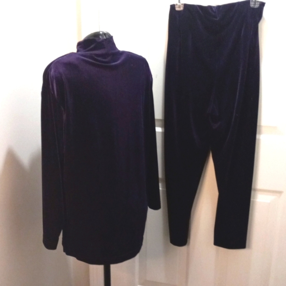 Vintage Bechamel Petites Royal Purple Lounge Set, Size Med - Picture 6 of 7